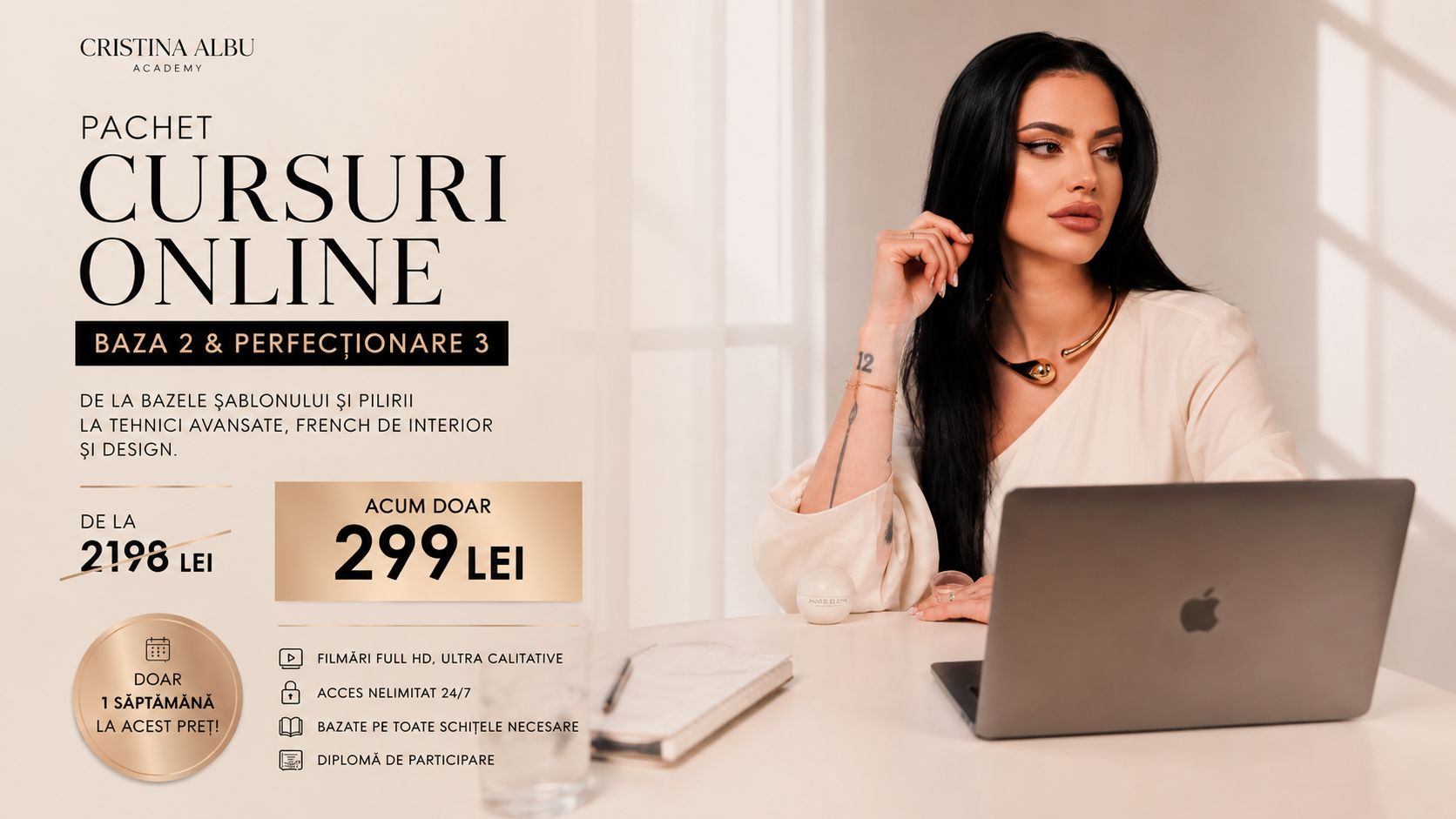 Pachet cursuri online ( Baza 2 & Perfectionare 3)